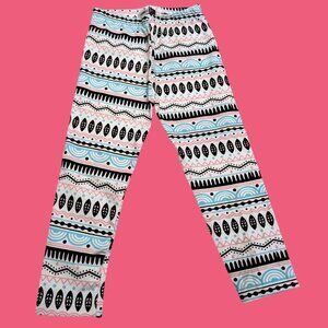 Pepco Full length Soft Cotton leggings Skinny Fit Stretchy Mandala design NWOT